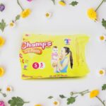 Travel-Friendly Diapers: Champs Small Diaper Pants (5 Pack) - Leakproof - Image 3