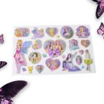 Multipurpose Adhesive 3D Stickers (1 Sheet / Mix Design) - Image 4