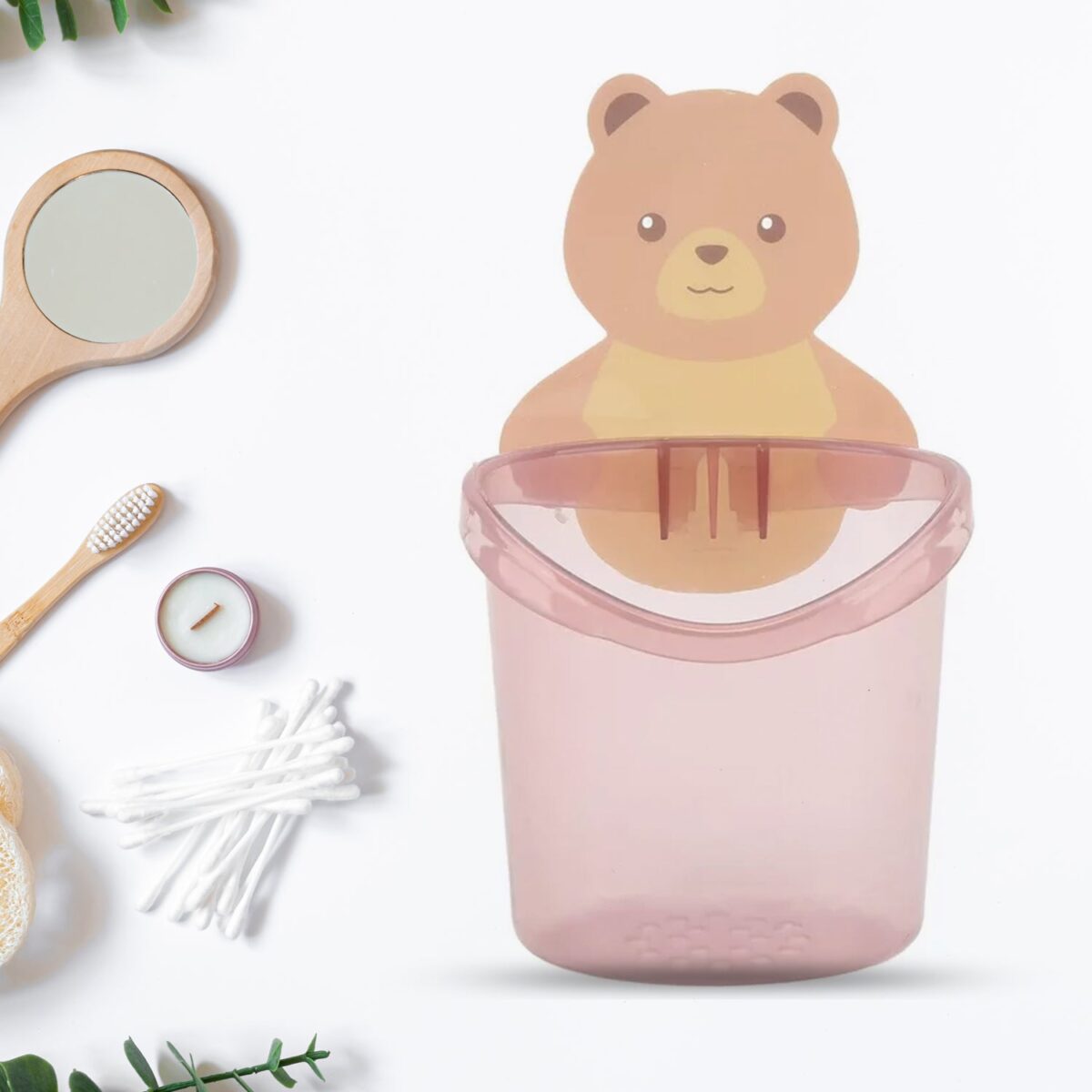 Multipurpose Teddy Bear Wall Toothbrush Holder Ã¢â‚¬â€œ Waterproof & Self-Adhesive - Image 6