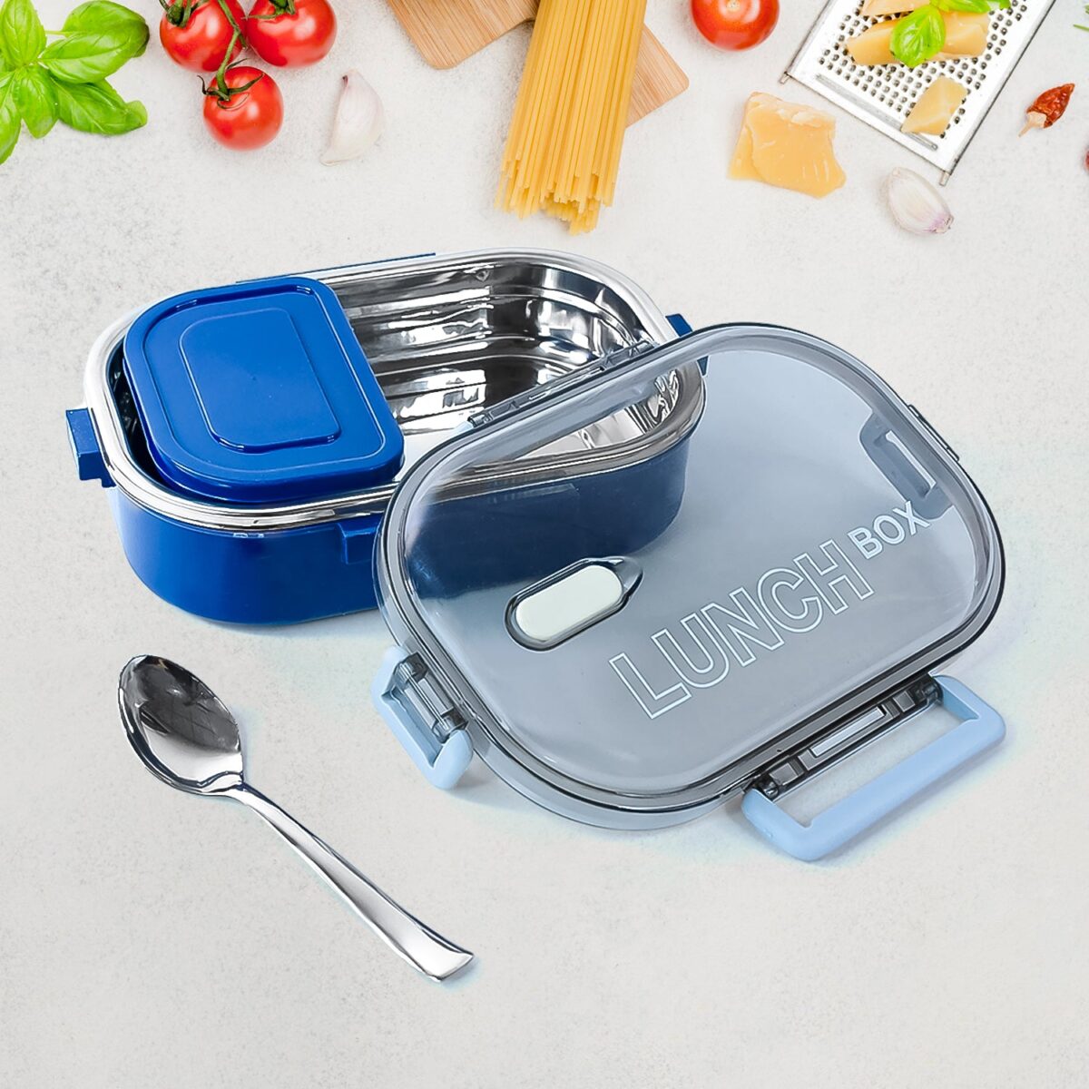 Home Chef Premium Airtight Steel Lunch Box - Image 6