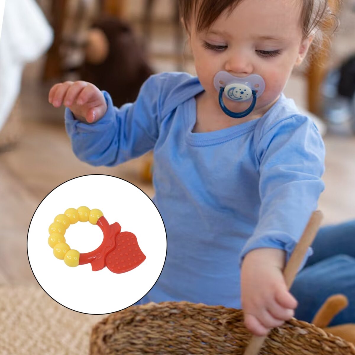 Silicone Baby Teething Toys (1 Pc / Mix Design) - Image 1