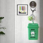 Trash Can Keychain Recycle Can Keyring Novelty Keychain Garbage Classification keyholder for and Adults - Image 6