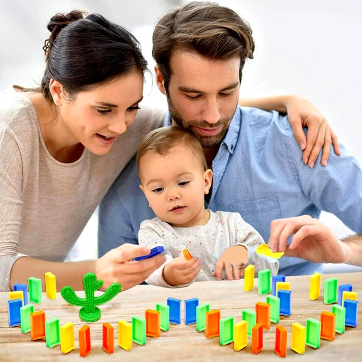Transparent Funny Train Engine Block Set Ã¢â‚¬â€œ 60-Piece Music & Lights (Batteries Not Included) - Image 3