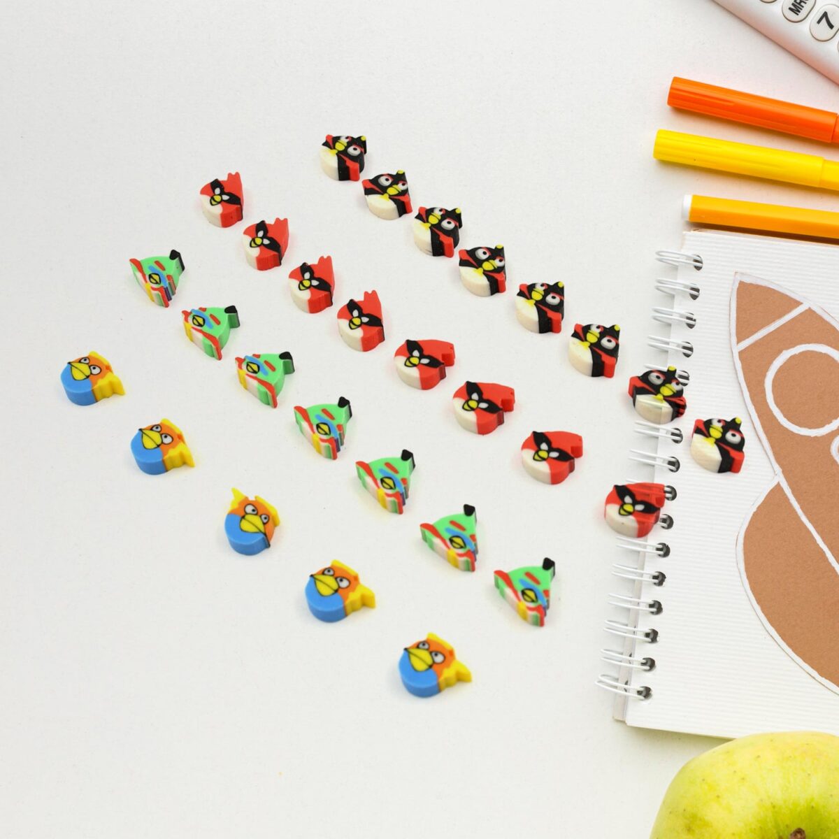 Colorful Novelty Eraser Set for Kids and Gifts (28 Pcs In 1 Packet) - Image 6