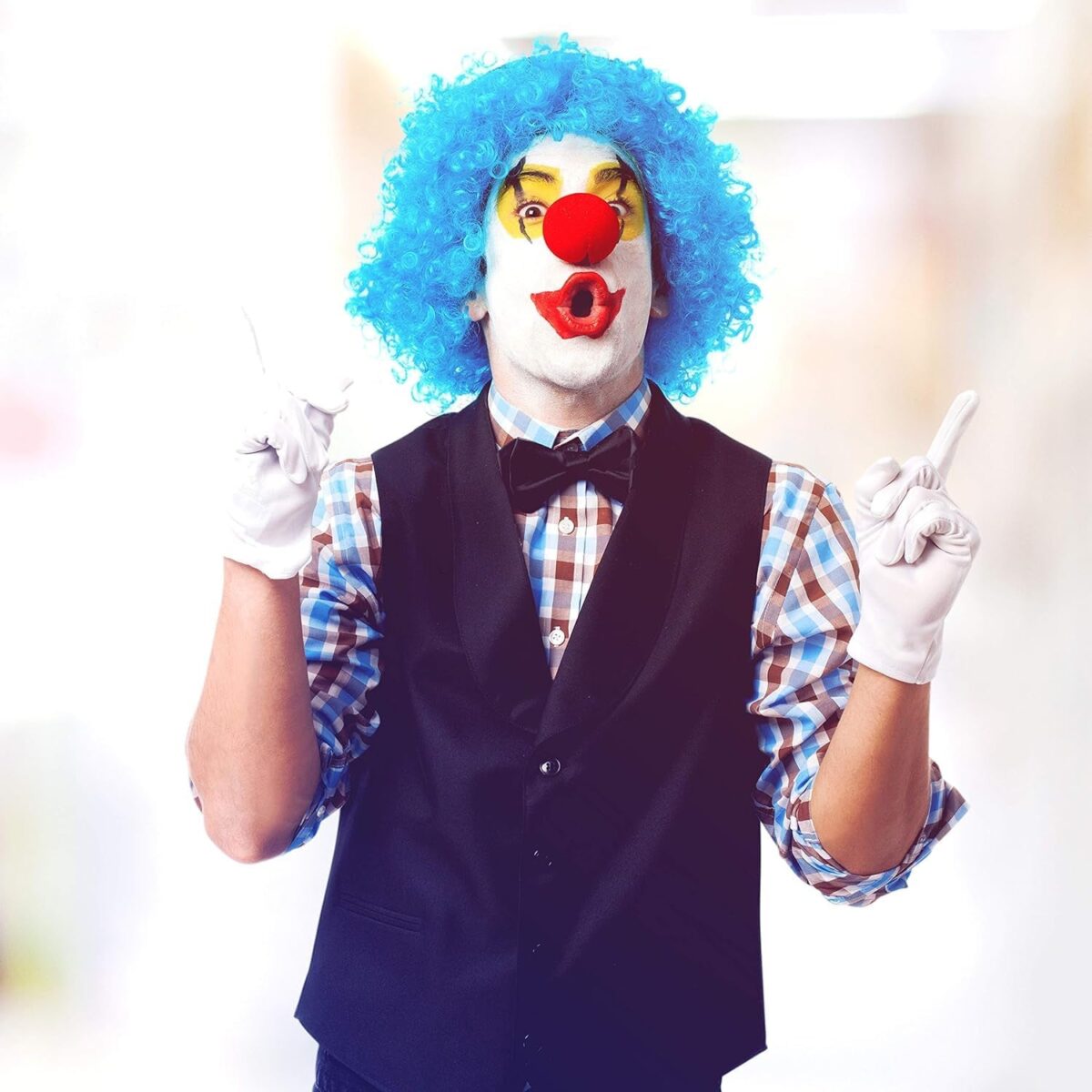 Small Plastic Joker Clown Nose toy (1 Pc / Mix Color & Design) - Image 4