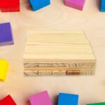 Wooden Pattern Brain Puzzles 20 Pcs Wooden Strips, 40 Pattern Cards (1 Set) - Image 6