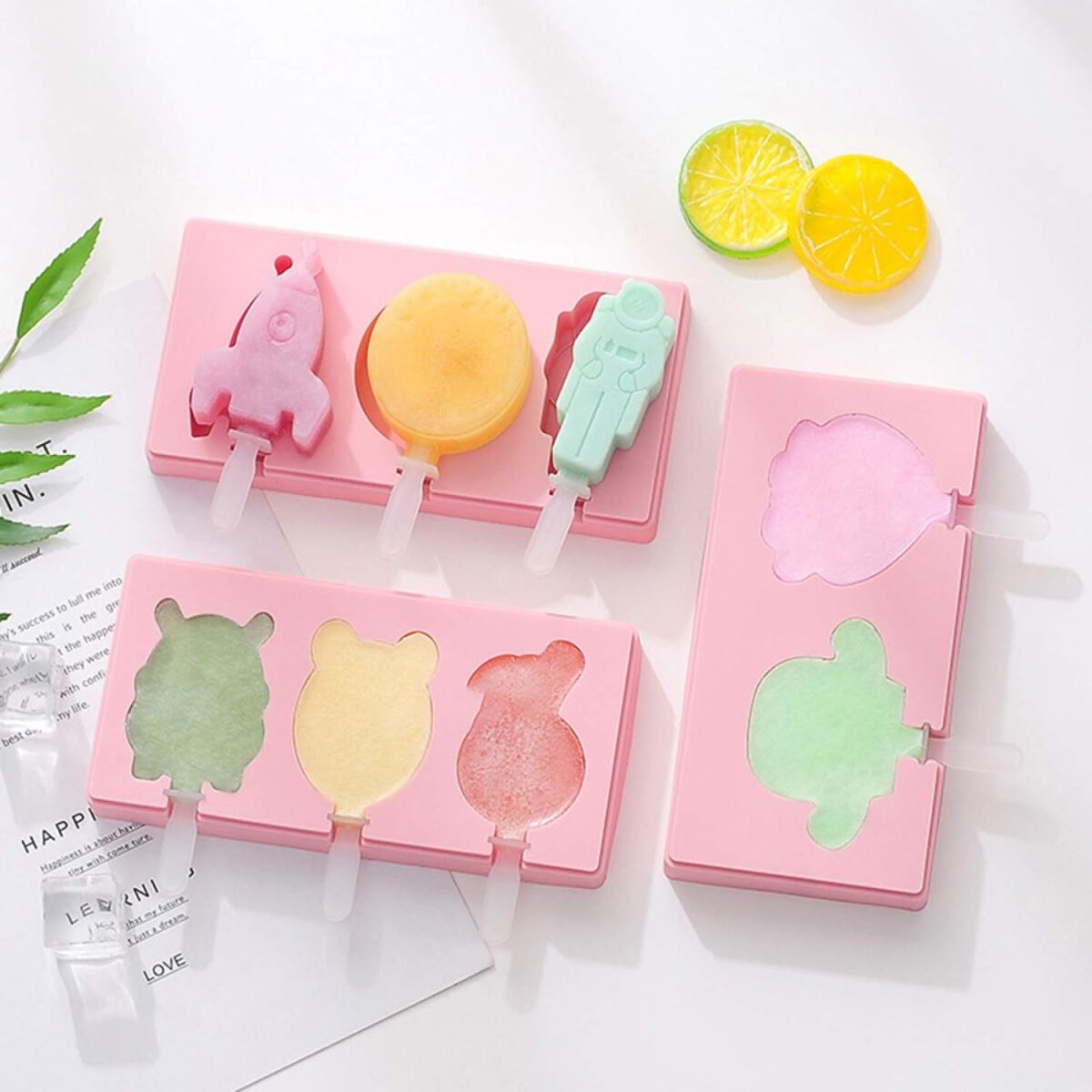 Silicone Popsicle Molds for Summer with Sticks & Lids - Image 7