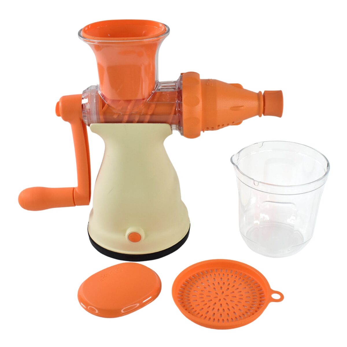 Apex Manual Carrot and Fruit Juicer Ã¢â‚¬â€œ Heavy-Duty (1 Pc With Glass) - Image 5