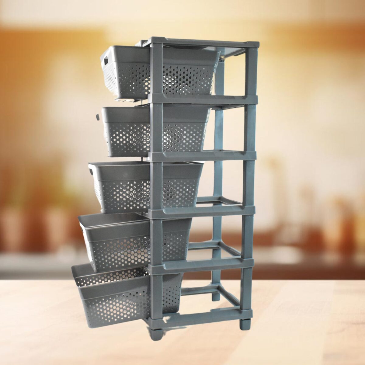 Multi-Purpose Anti-Slip 5 Layer Modular Drawer Storage System - Image 6