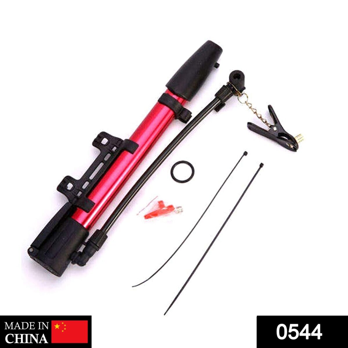 Aluminum Mini Bicycle Air Pump (Multicolor) - Image 2