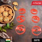 Easter Cookie Cutter Set - Plastic Biscuit Cutting Tools for DIY Baking & Cake Decoration (6-Piece) - Image 2