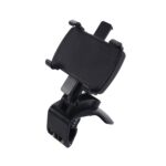 Car Phone Holder Clip Mount 360 Degree Rotation Dashboard Rear View Mirror Sun Visor Smartphone HUD Navigation Fold Stand Plastic Black Compatible For All Smart Phones - Image 6