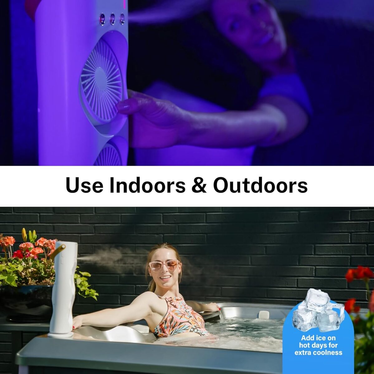 Electric Fan Desktop Double-Head Powerful Air Cooler (1 Pc / With Remote) - Image 6