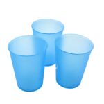 Reusable Plastic Drinking Tumblers - 4-Piece Transparent Water Cup Set for Kitchen & Dining - Image 4