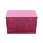 Storage Box 9 Grids Multi-purpose Durable Desktop Drawer Organizer for Pencils Storage Holder Hanging Hole Design for Small Items - Image 4