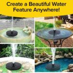 Fast Fountain by Pocket Hose - Solar-Powered - Instantly Adds a Water Feature Virtually Anywhere - 5 Spray Modes - No Installation or Batteries Required - Great for Bird Baths, Pools, Pond & More (1 Pc) - Image 5
