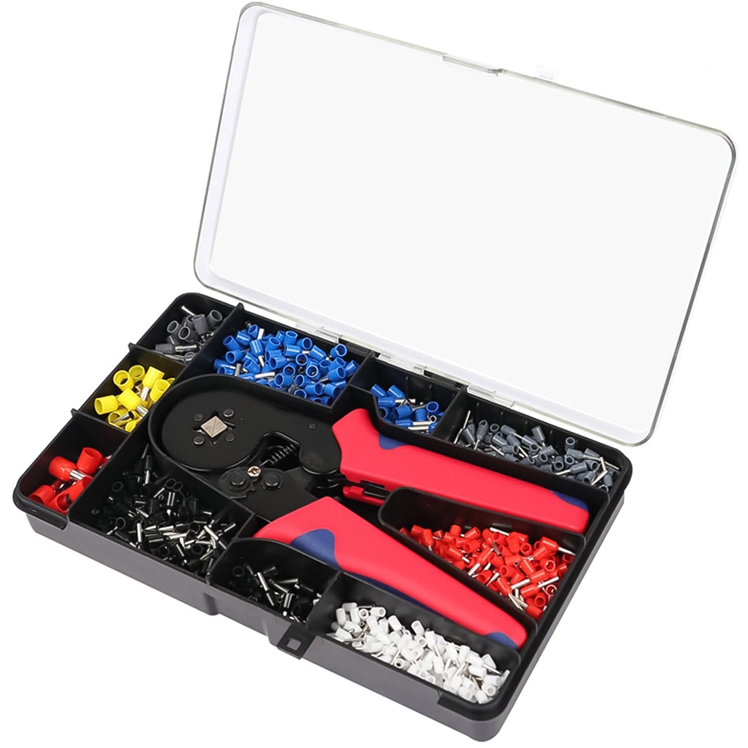 05_17691556-3c5f-4812-97e4-7fe5bff86ad4.jpg Wire Ferrule Kit with 1200PCS Wire End Ferrules & Crimper Plier - Image 5