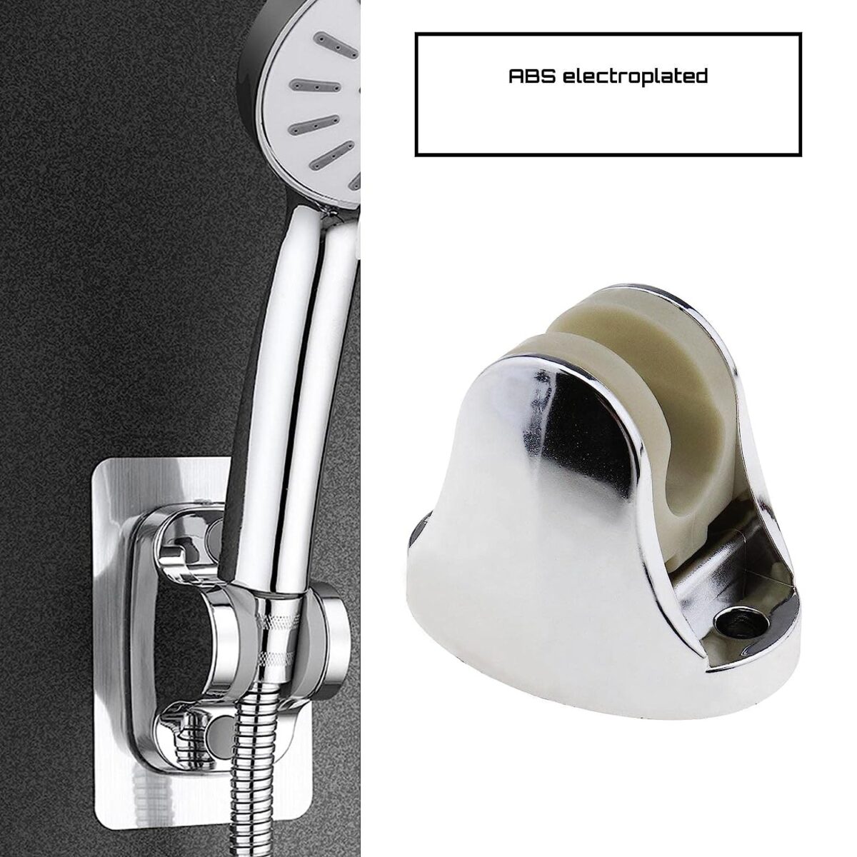 Adjustable Hand Shower Holder with Fixing Screws Adjustable Bracket for Bathroom - Image 6