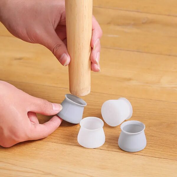 Silicone Furniture Feet Pads for Chair Legs (4 Pcs)