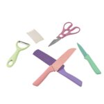 Professional Colorful Kitchen Knives Set (6 Pcs Set) - Image 5