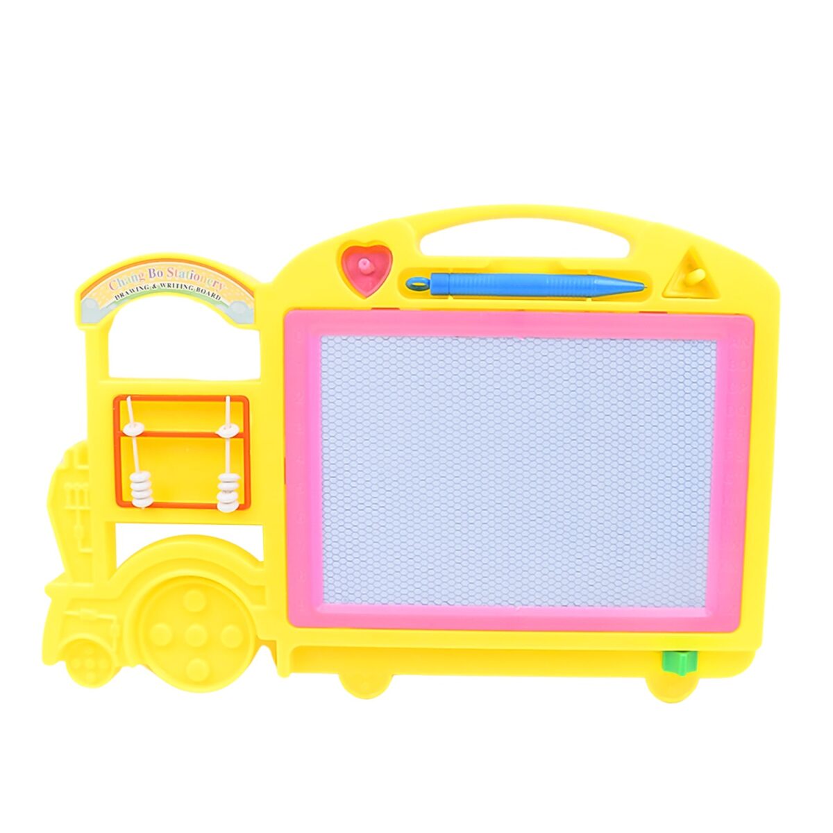 Bus Shape Drawing & Writing Slate Board for Kids (1 pc / 32 Ãƒâ€” 21 Cm) - Image 1