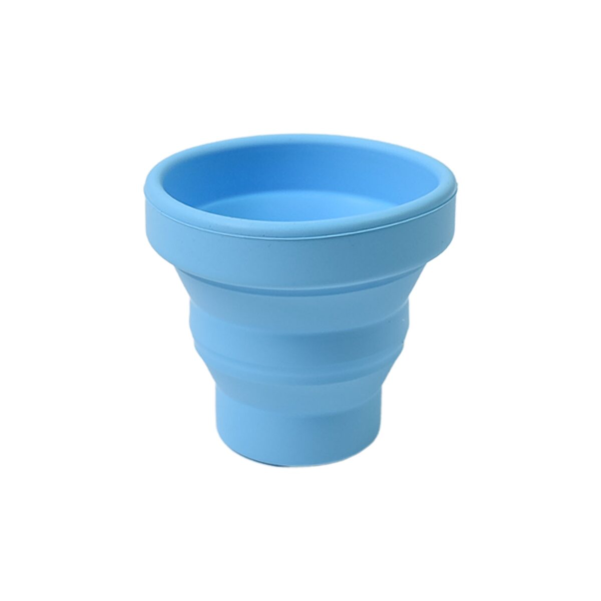 Round Silicone Foldable Glass, Foldable Travel Mug Without Lid (1 Pc) - Image 5