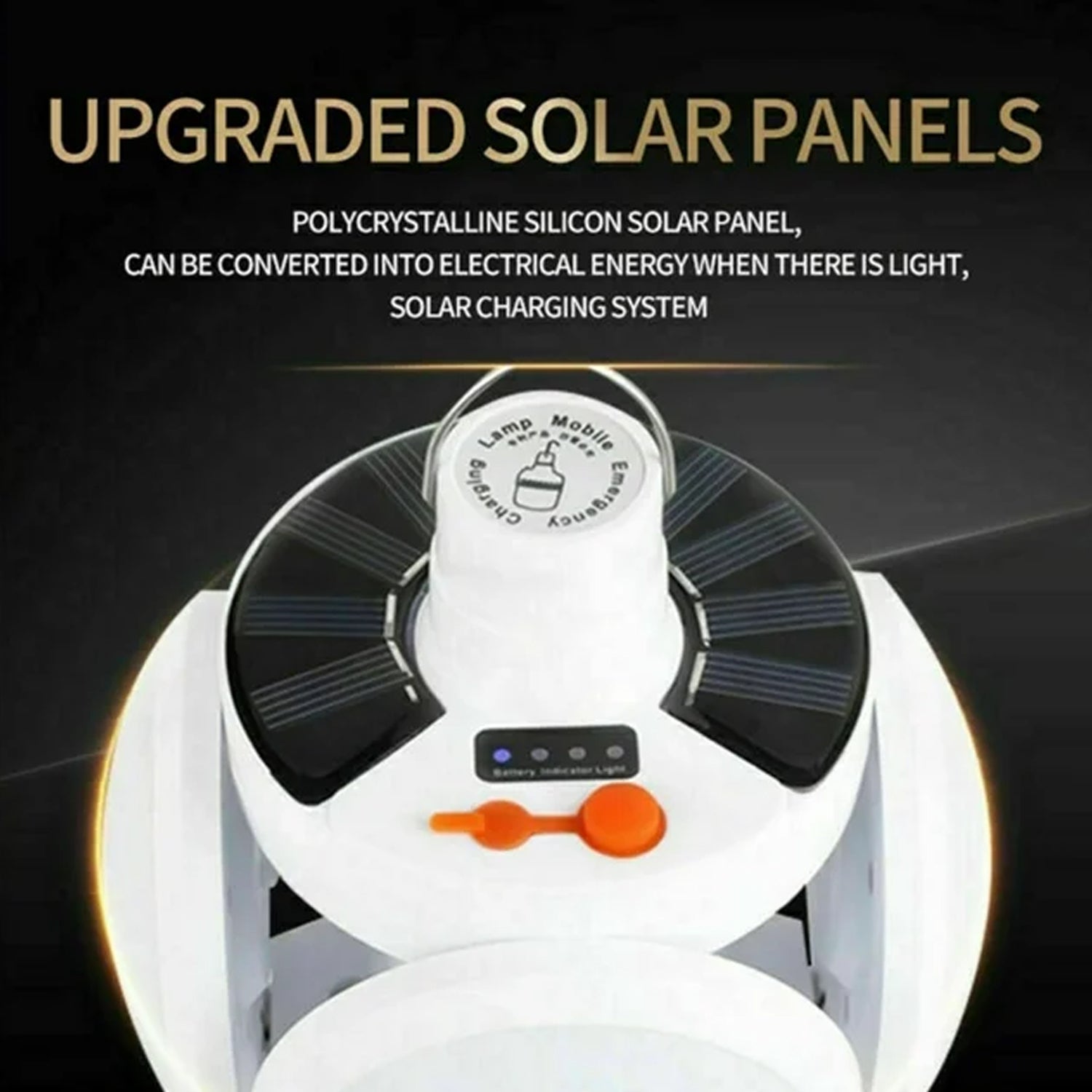 05_25898add-bf53-4869-90d2-ad3af0b591ef.jpg Solar Multi-Functional Emergency LED Light ââ¬â USB Rechargeable, 5 Modes, Foldable, SOS & IP65 Waterproof - Image 3