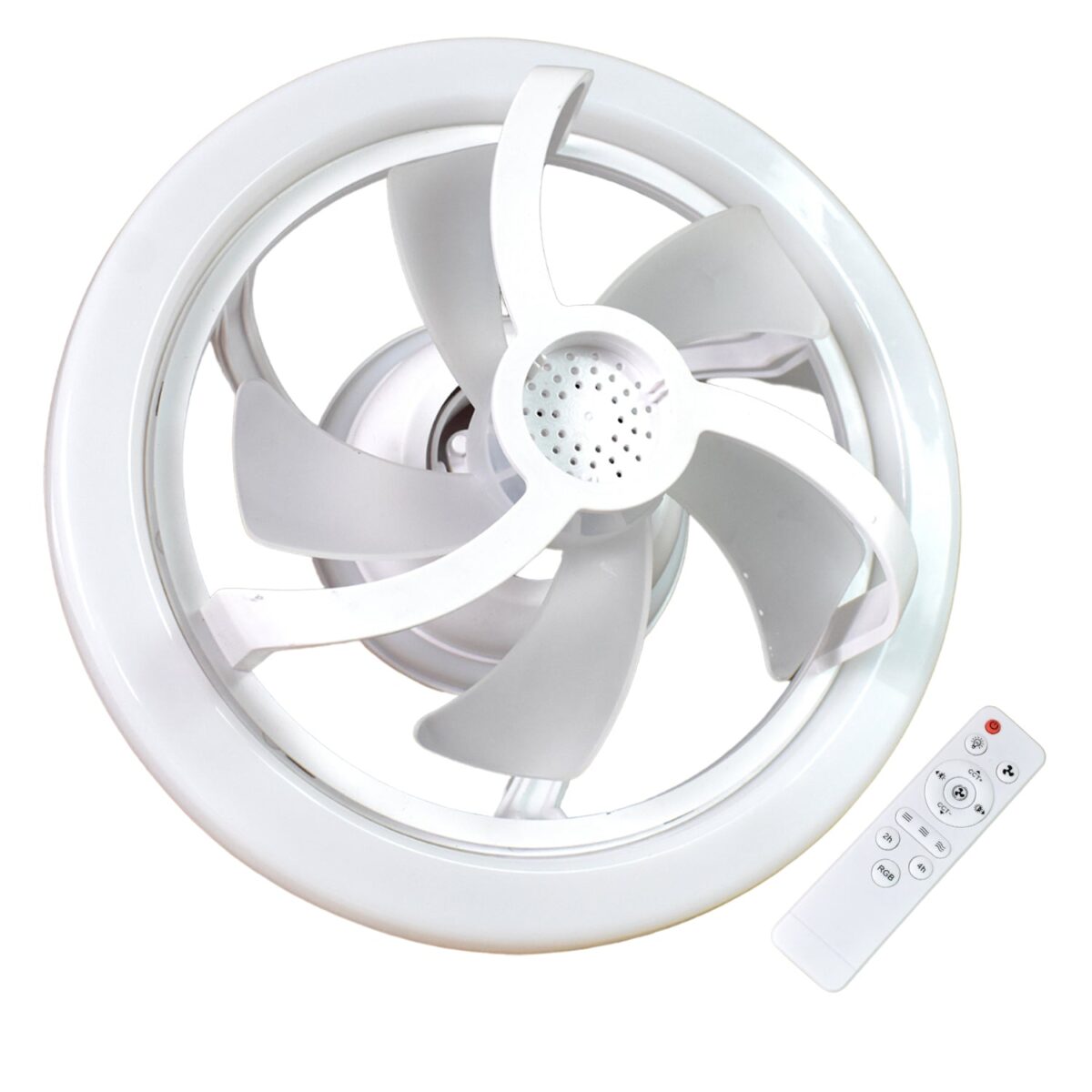 360Ã‚Â° Rotation Ceiling Fan Light Smart Fan with Remote Control (1 Pc) - Image 5