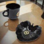 A One Ceramic Tea / cups / Mug Set With Leaf Shape Serving Bowl (8 Pcs set) - Image 3