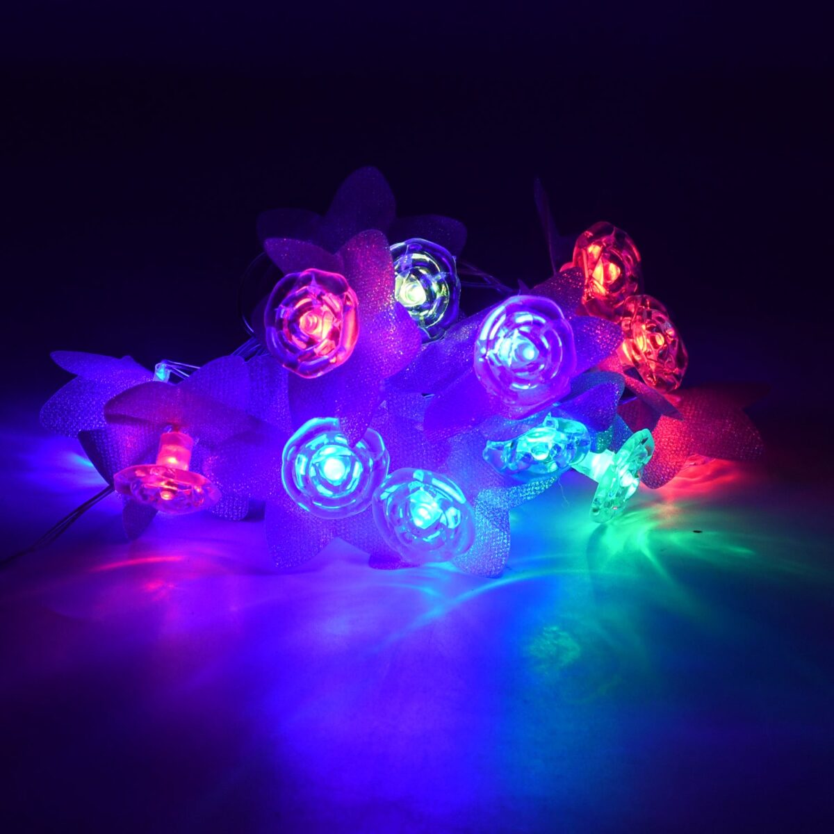 4Mtr Flower Design Home Decoration Electrical Series Light Home Decoration Diwali & Wedding LED Christmas String Light Indoor and Outdoor Light ,Festival Decoration Led String Light, Multi-Color Light (16L 4Mtr) - Image 5