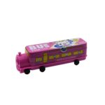 Double Decker Metal Bus Compass Case â€“ 2-Layer with Movable Wheels & Sharpener for Kids - Image 4