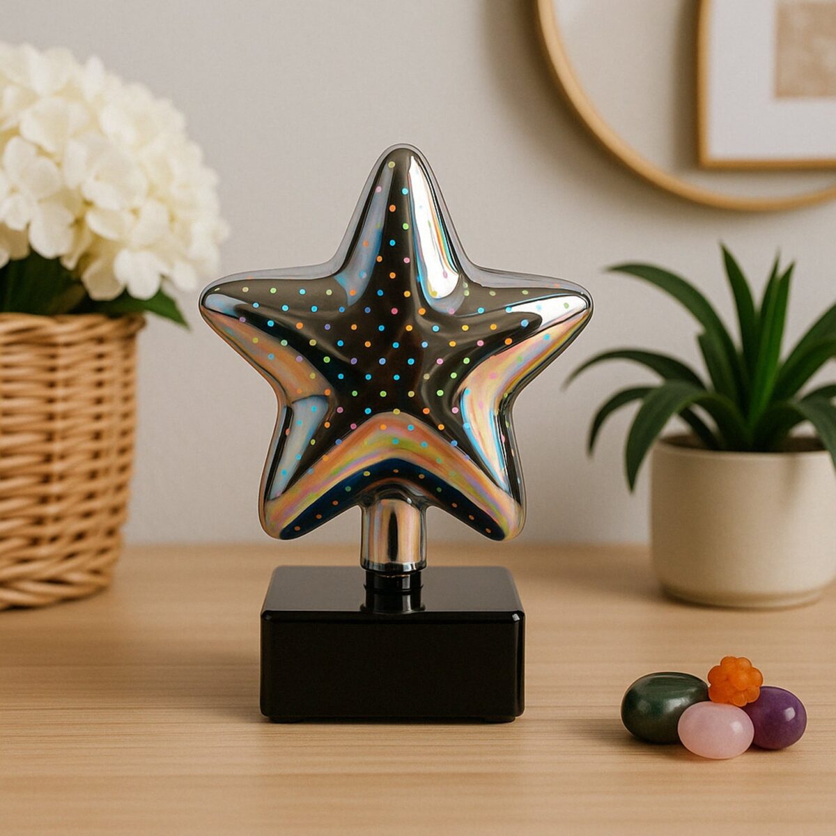 Star-Shaped 3D Illusion Decorative LED Night Lamp (1 Pc) - Image 1