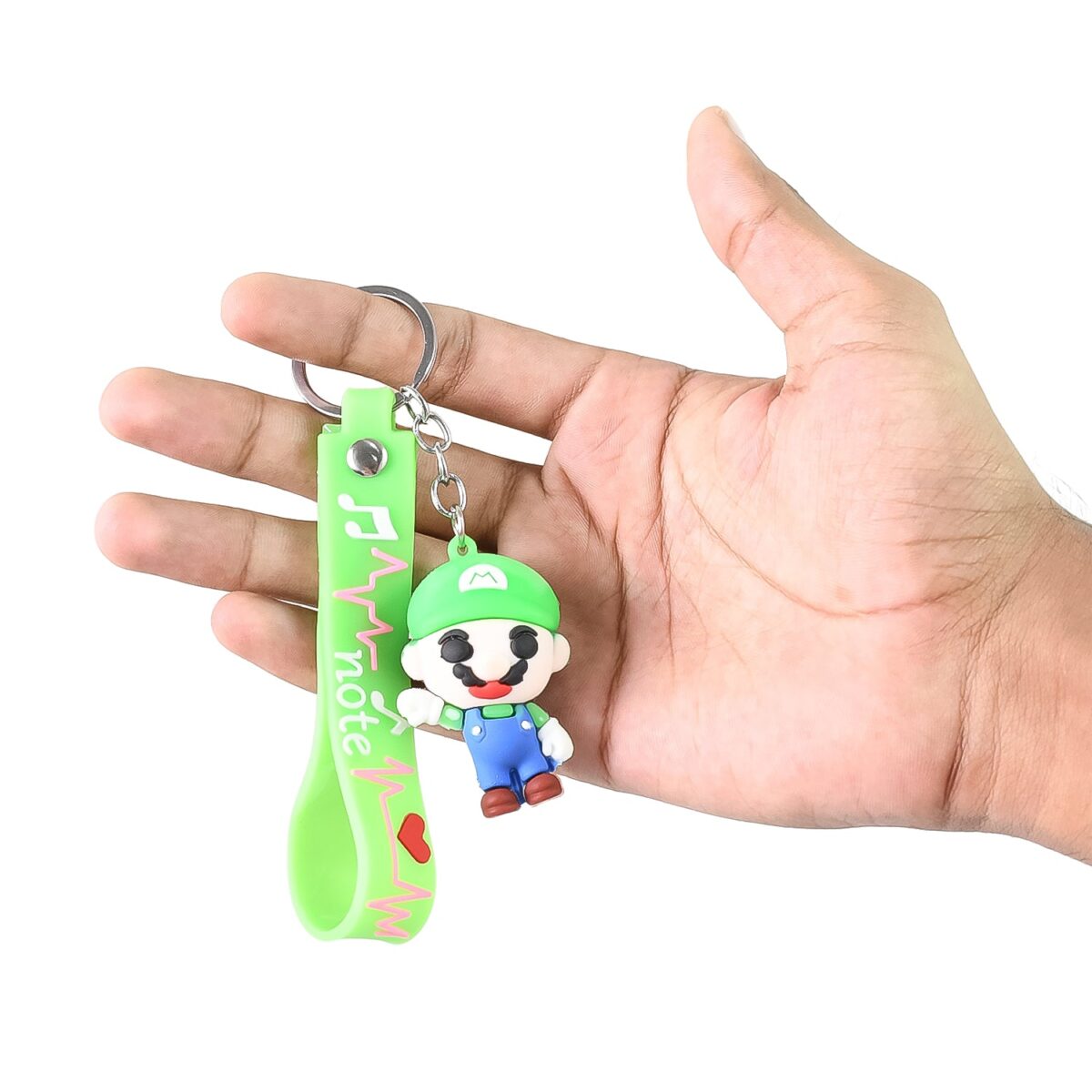 Cute Cartoon Silicone 3D Key Chain with Metal Hook & Strap (Pack of 1) - Image 1