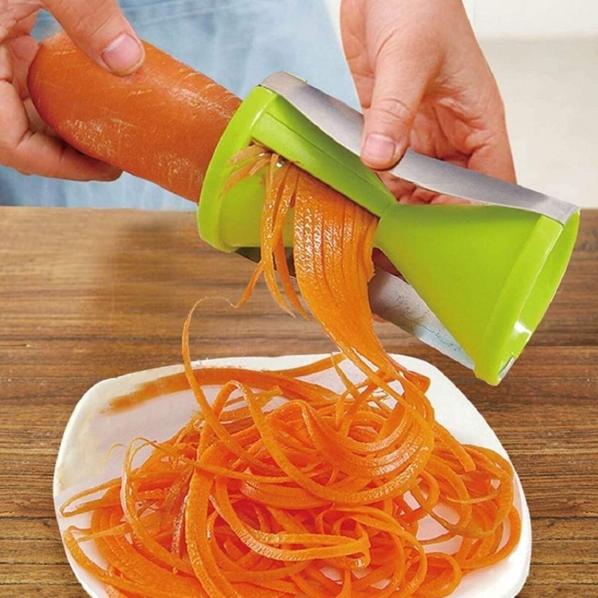 Portable Stainless Steel Handheld Spiralizer & Vegetable Slicer - Image 1