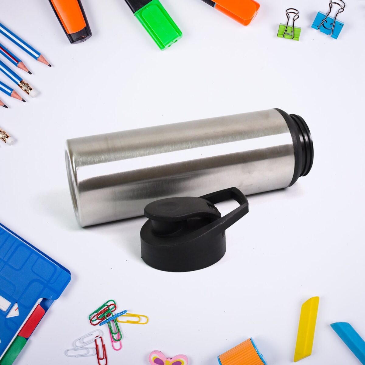 Steel Water Bottle | Sipper Bottle | Fridge Water Bottle Set of 1 (600 ML Approx) - Image 5