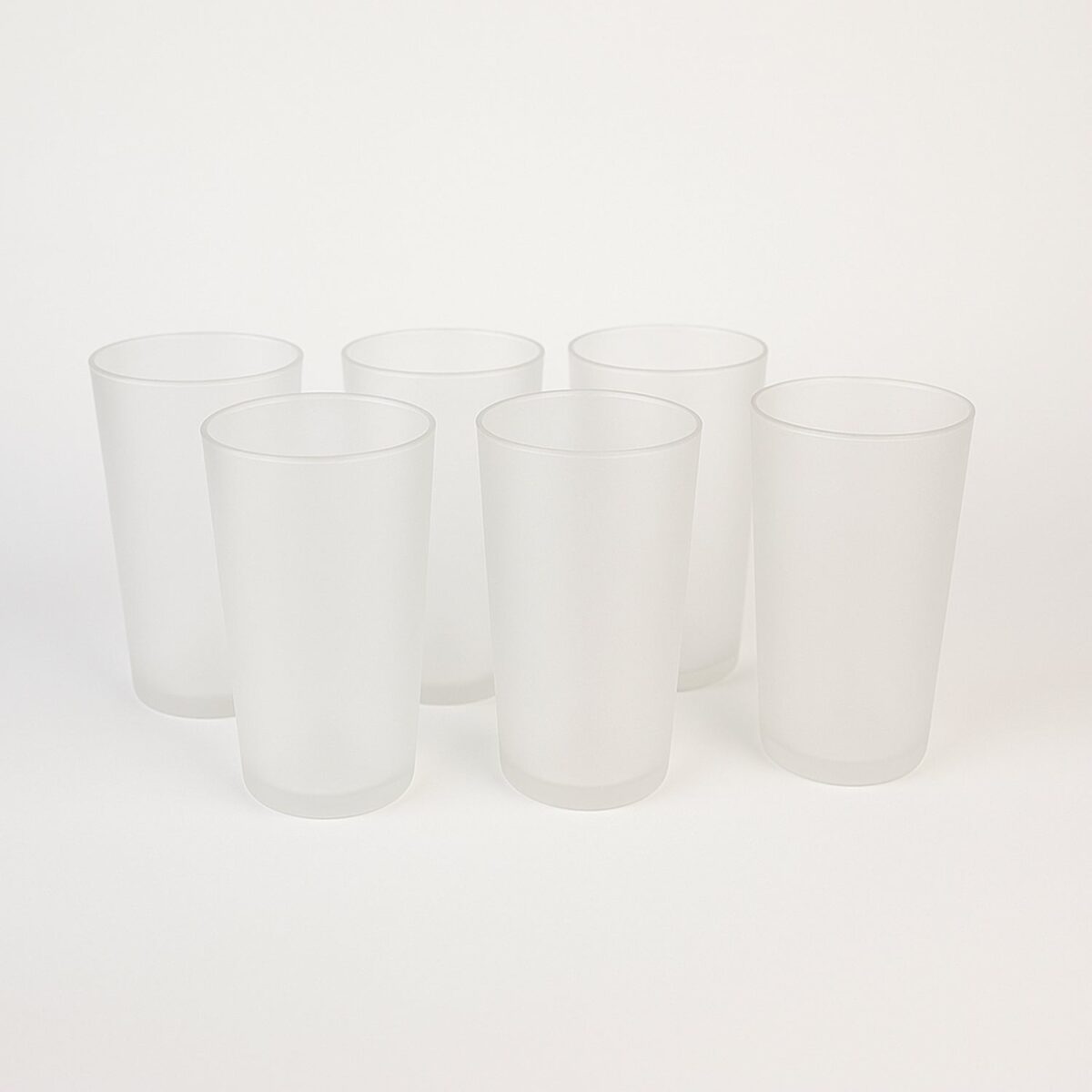 Matt Finish Glass Tumbler Set (approx 300ML & 6 Pc) - Image 5