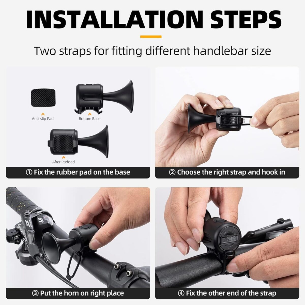 Loud 120dB Bicycle Air Horn Ã¢â‚¬â€œ Waterproof Electric Bell with Long Battery Life - Image 7