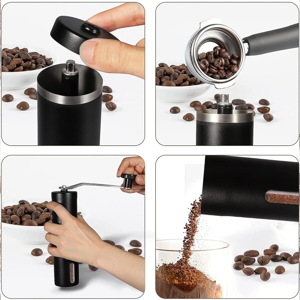 Portable Stainless Steel Manual Coffee Grinder (1 Pc) - Image 7