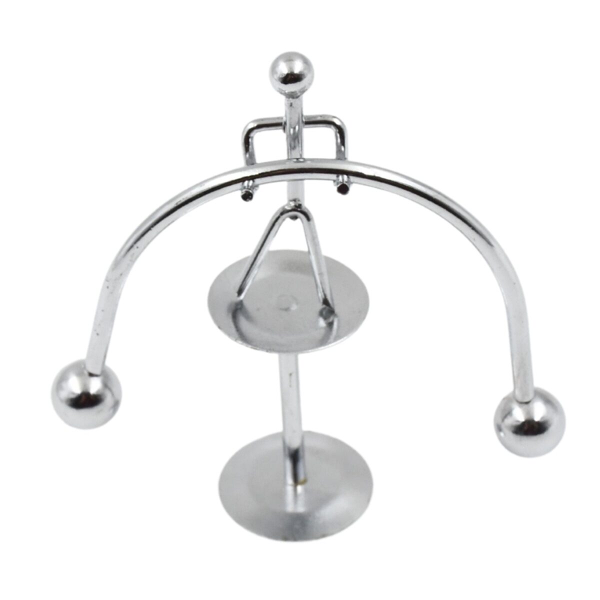 Mini Steel Balance Toy (1 Pc): Desk Decor, Perpetual Motion, Physics Toy - Image 4