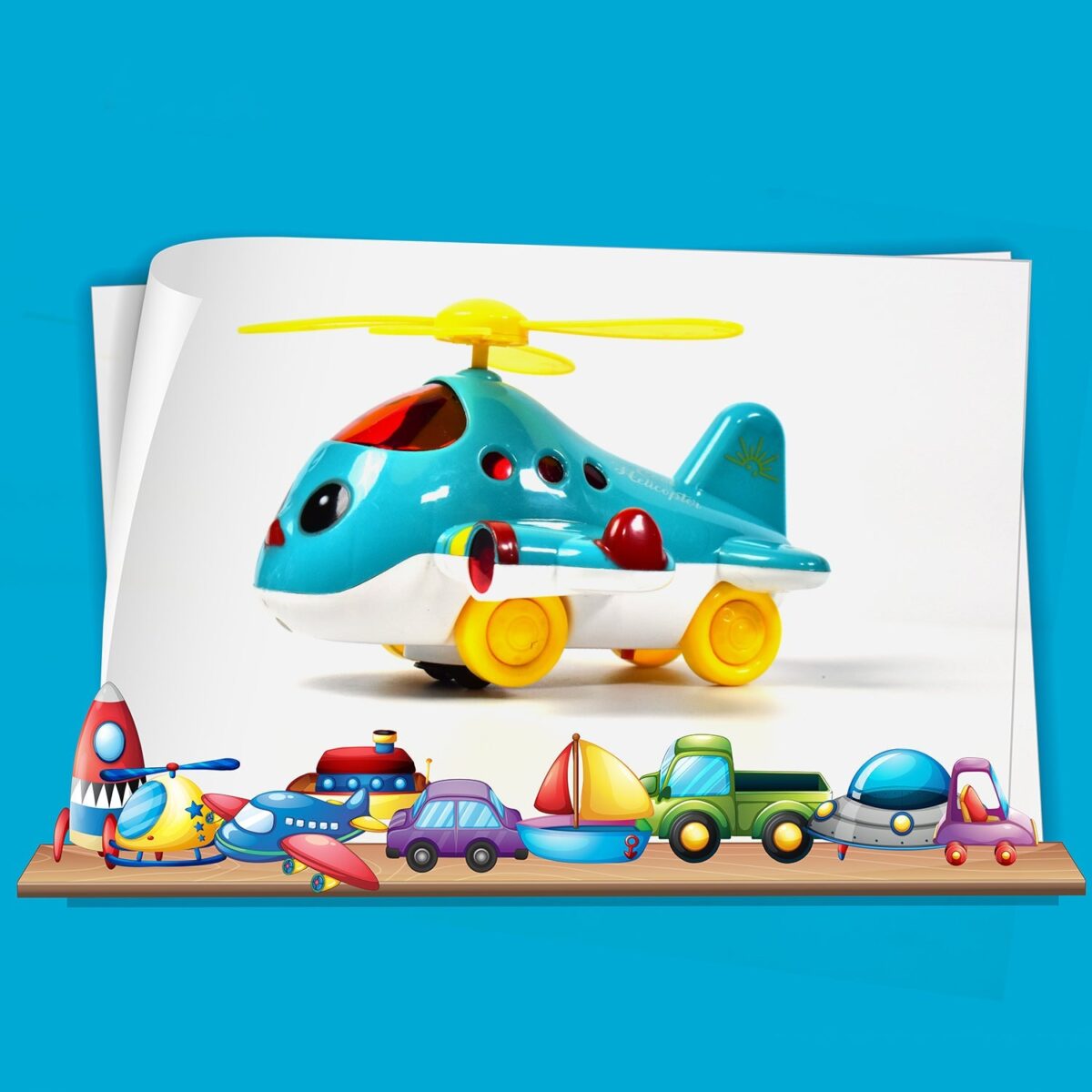 Helicopter Airplane Musical Toy - Electronic Moving Plane with Lights, for 6-18 Months, Encourages Crawling - Image 6