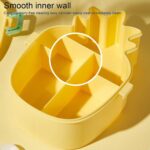 Kids Lunch Box Cute Pineapple Shaped Bento Box with Fork Spoon Snack Container Microwave Portable Office Lunch Box (1 Pc / With Spoon, Fork & Color Box) - Image 7