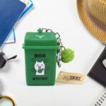 Trash Can Keychain Recycle Can Keyring Novelty Keychain Garbage Classification keyholder for and Adults - Image 3