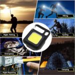 LED Battery Operated Keychain Flashlight withÂ Folding Bracket Bottle Opener (1 Pc) - Image 4