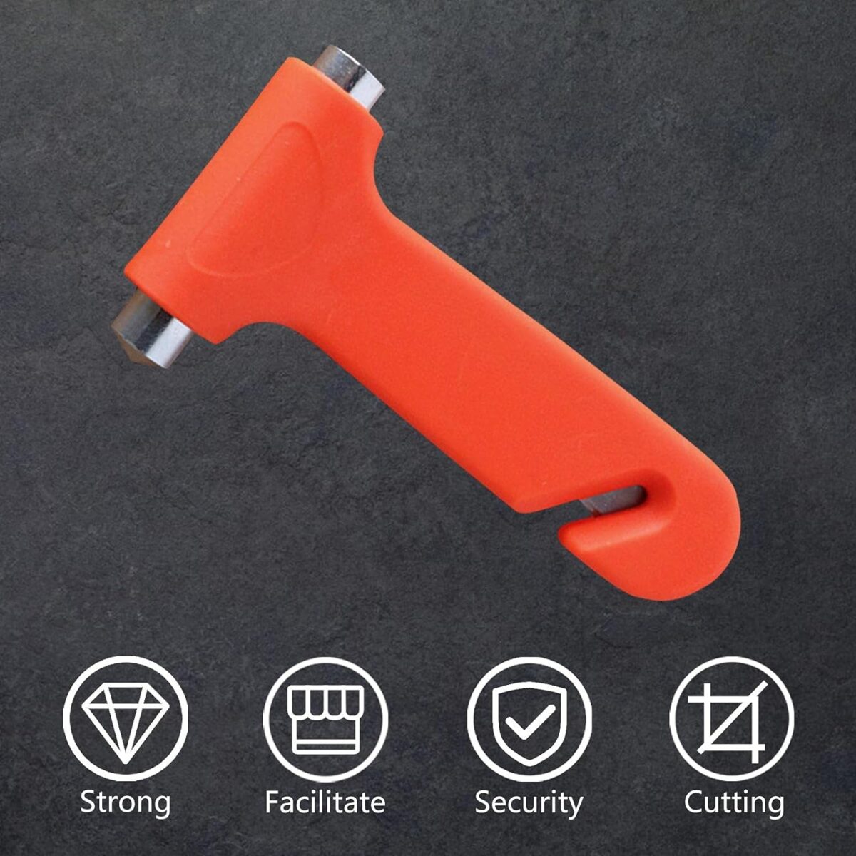 Car Safety Hammer - Emergency Rescue Tool with Window Breaker & Seatbelt Cutter - Image 6