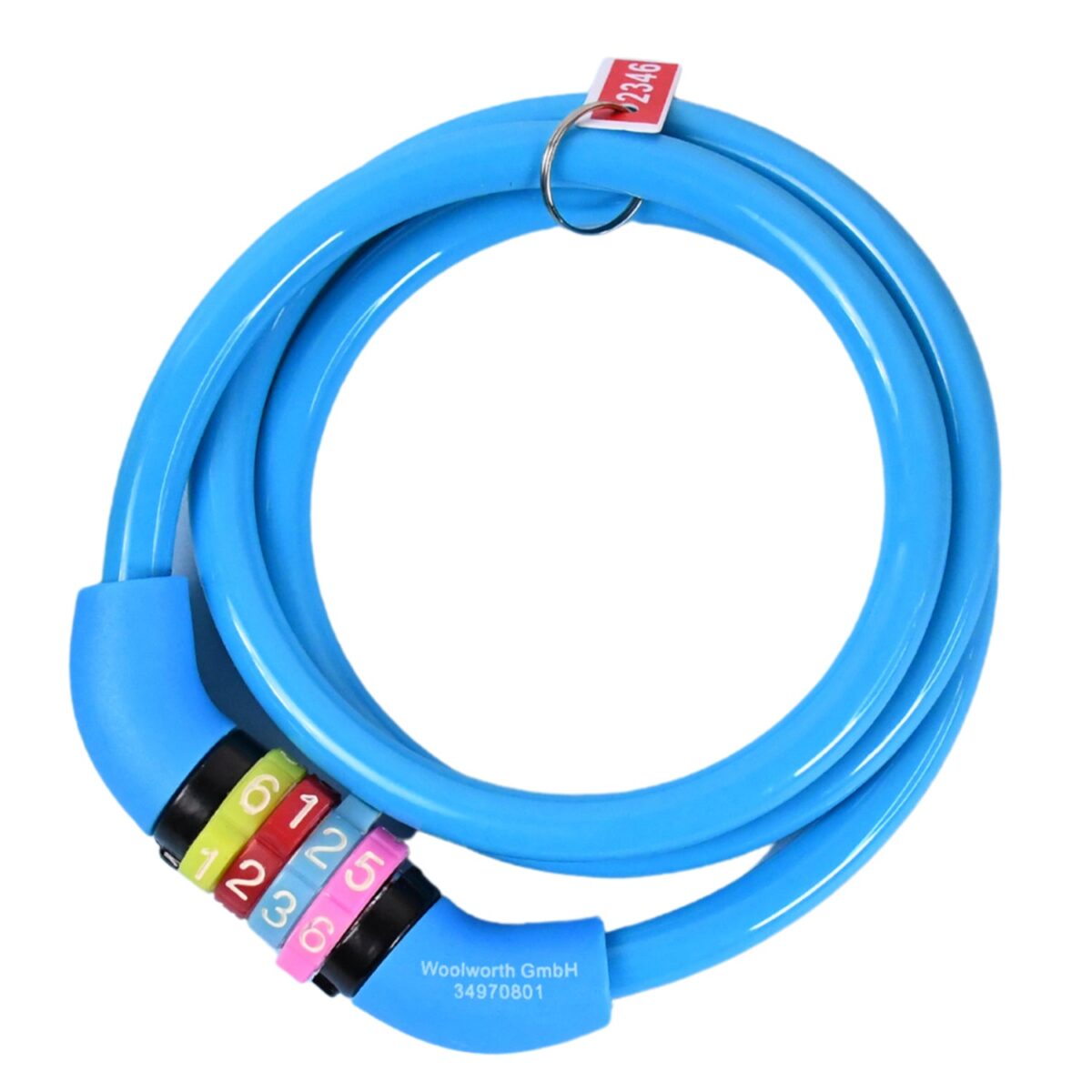 Bike Lock Cable Resettable Cable Lock - Self Coiling 4 Digit Combination Bike Lock - Image 4