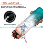 Motivational Water Bottle with Straw & Time Marker - Leakproof Tritan Portable Gym Bottle for Sports, Hiking & Camping - Image 3