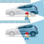 Blind Spot Round Wide Angle Adjustable Convex Rear View Mirror - Pack of 2 - Image 5