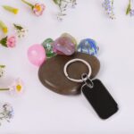 Keyring Metal Keychain Handbag Charm Round Oval Key Rings (1 Pc) - Image 3