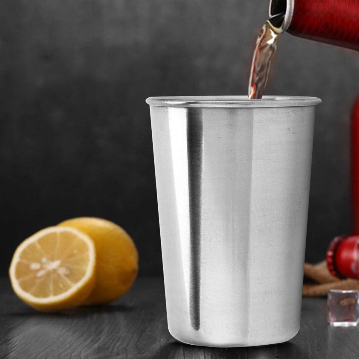 Small Stainless Steel Drinking Glass (1 Pc) - Image 7