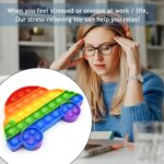 Fidget Toy Push  Bubble Fidget Sensory Toy for Kids and Adults Fidget per Stress Reliever Sensory Fidget pers (Butterfly & Car Shape / 1 Pc) - Image 6